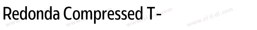 Redonda Compressed T字体转换